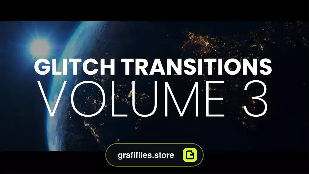 پریست افترافکت ترانزیشن گلیچ Glitch Transitions Vol3