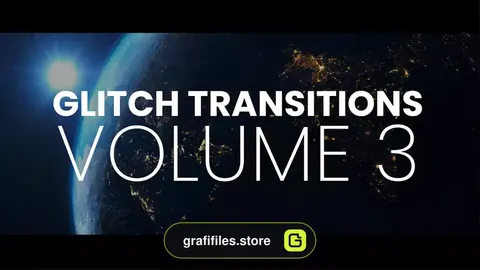 پریست افترافکت ترانزیشن گلیچ Glitch Transitions Vol3
