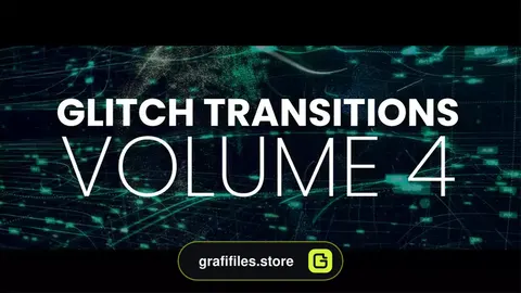 پریست افترافکت ترانزیشن گلیچ Glitch Transitions Vol4