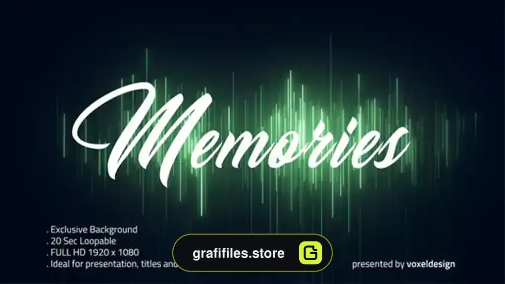 بک گراند موشن گرافیک Green Memories Background