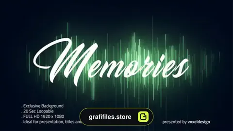 بک گراند موشن گرافیک Green Memories Background