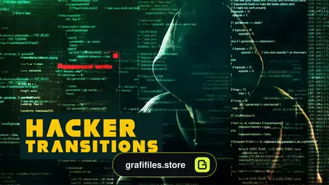 پریست افترافکت ترانزیشن هکر Hacker Transitions