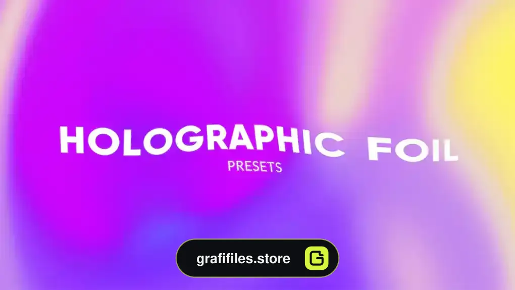 پریست افترافکت پس زمینه هولوگرافی Holographic Foil Backgrounds
