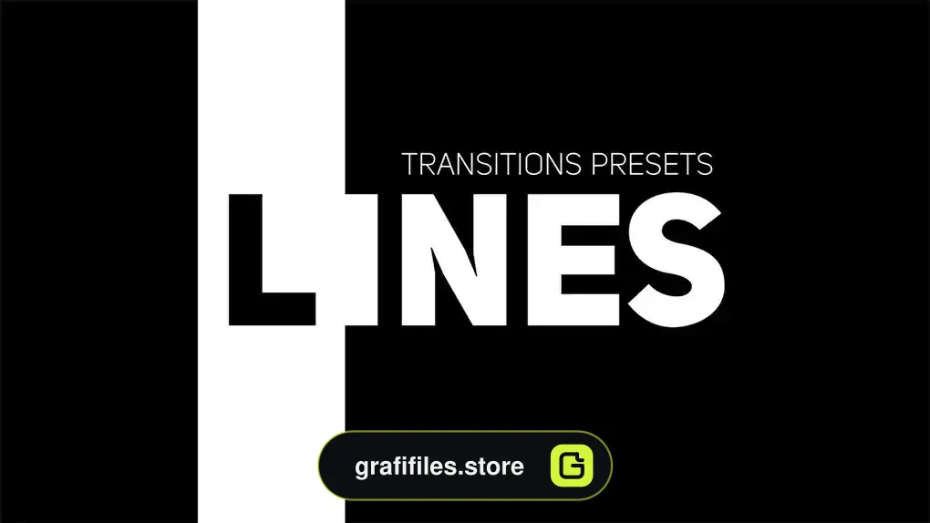پریست پریمیر ترانزیشن خطوط Line Transitions Presets