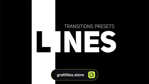 پریست پریمیر ترانزیشن خطوط Line Transitions Presets