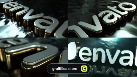 پروژه افترافکت نمایش لوگو با آب Logo Water Motion 2