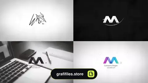 پروژه افترافکت لوگو مینیمال Minimal Drawing Logo Reveal