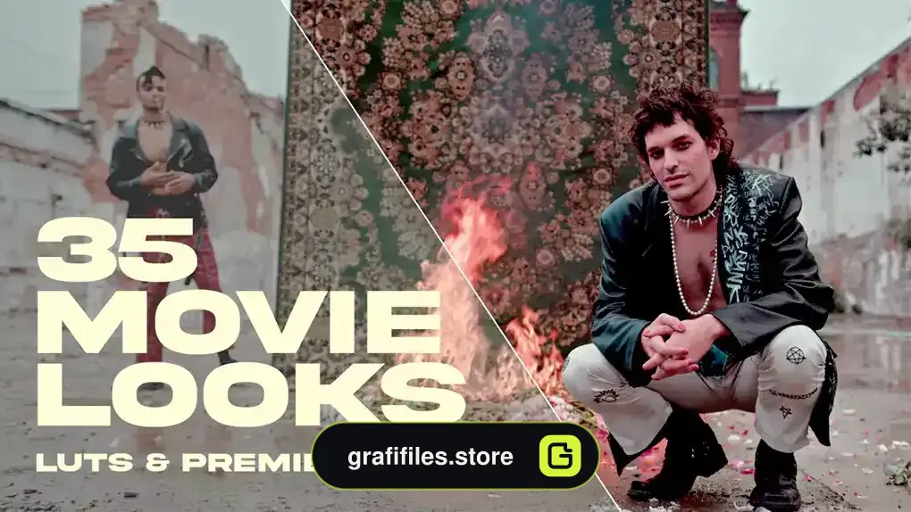 پریست پریمیر اصلاح رنگ فیلم Movie Looks Vol 1 - 35 LUTs
