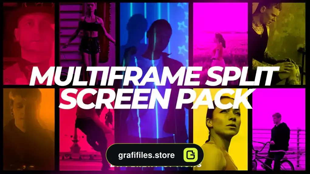 دانلود 25 پریست افترافکت تقسیم صفحه نمایش Multiframe Split Screen Pack