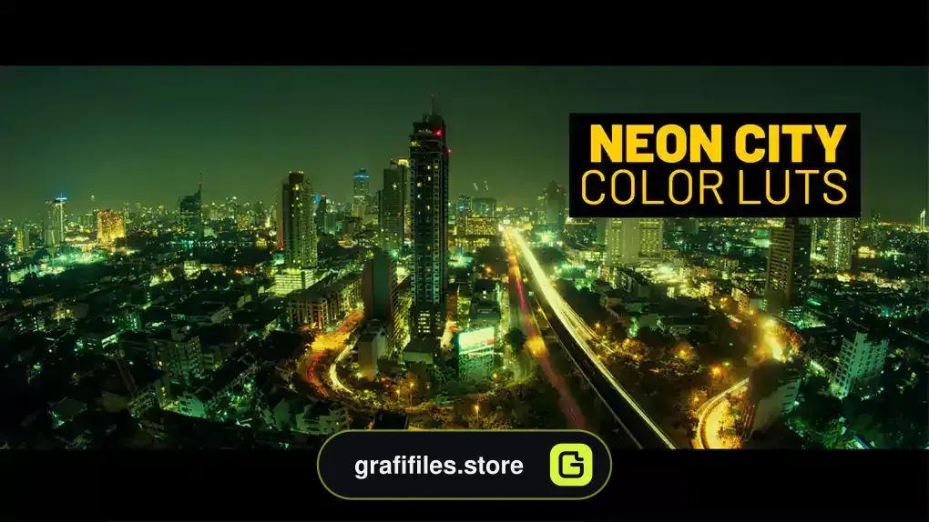 پریست رنگ شهر نئون افترافکت Neon City Luts