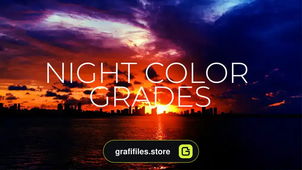 پریست افترافکت رنگ شب Night Color Grades
