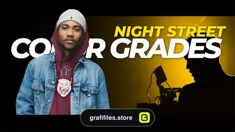 پریست افترافکت اصلاح رنگ تیره Night Street Color Grades