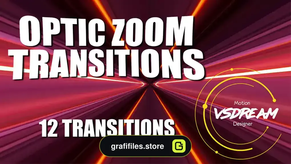 پریست افترافکت ترانزیشن اپتیک زوم Optic Zoom Transitions