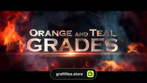 پریست افترافکت اصلاح رنگ سبز و نارنجی Orange And Teal Grades