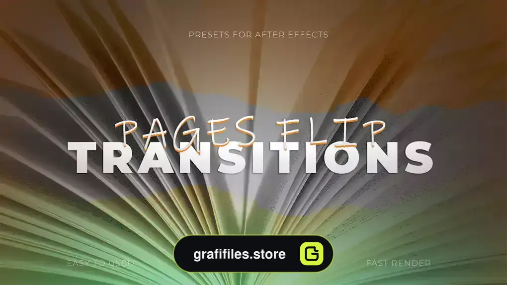 پریست افترافکت ترانزیشن Pages Flip Transitions