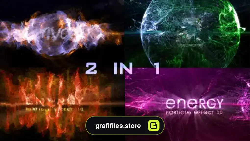 پروژه افترافکت لوگو پارتیکل Particle Effect 10 (Energy)