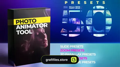 دانلود 50 پریست افترافکت انیماتور عکس Photo Animator Tool