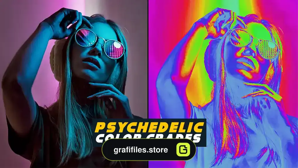 پریست رنگ افترافکت Psychedelic Color Grades