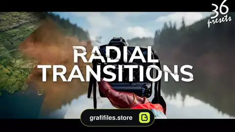 پریست افترافکت ترانزیشن دایره ای Radial Transitions