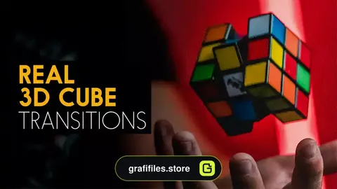 پریست افترافکت ترانزیشن مکعب Real 3D Cube Transition