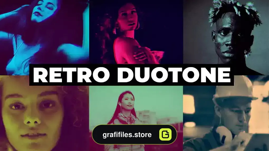 پریست افترافکت Retro Duotone Effect