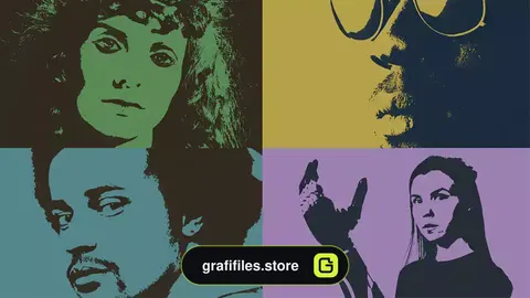 پریست افترافکت افکت پوستر رترو Retro Poster Effects
