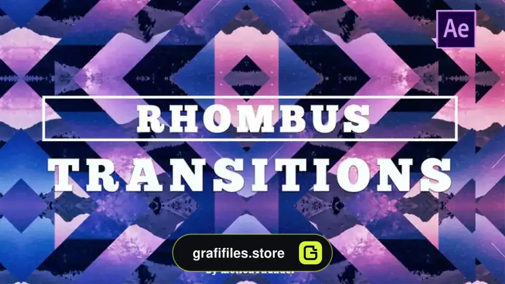 پریست افترافکت ترانزیشن لوزی Rhombus Transitions