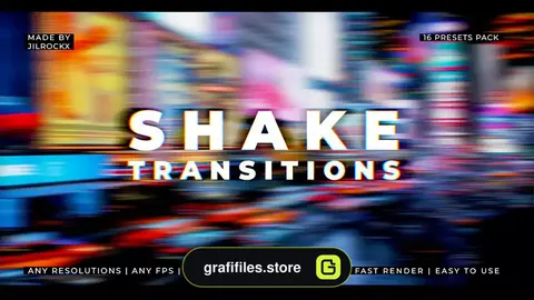 پریست پریمیر ترانزیشن لرزش Shake Transitions Presets