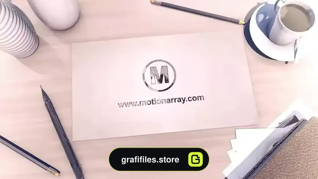 پروژه لوگو موشن افترافکت Sketch Logo Intro