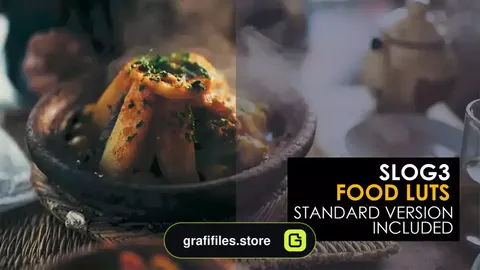 پریست افترافکت رنگ غذا Slog3 Food And Standard Luts