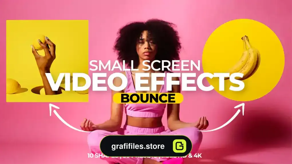 پریست پریمیر افکت صفحه نمایش ویدیویی Small Screen Video Effects - Bounce