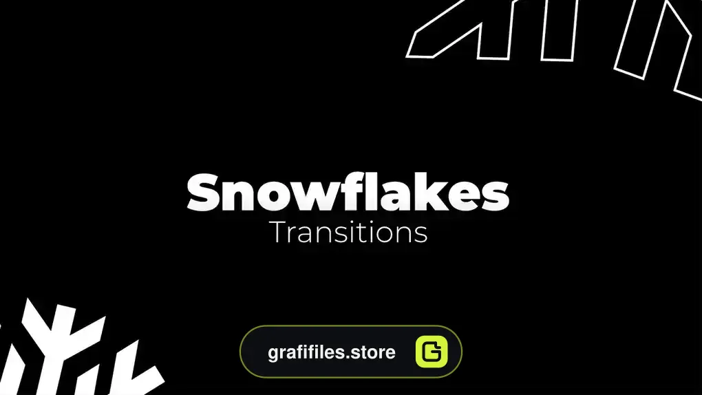 پریست افترافکت ترانزیشن دانه برف Snowflakes Transitions