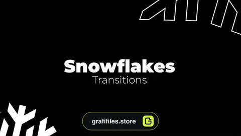 پریست افترافکت ترانزیشن دانه برف Snowflakes Transitions