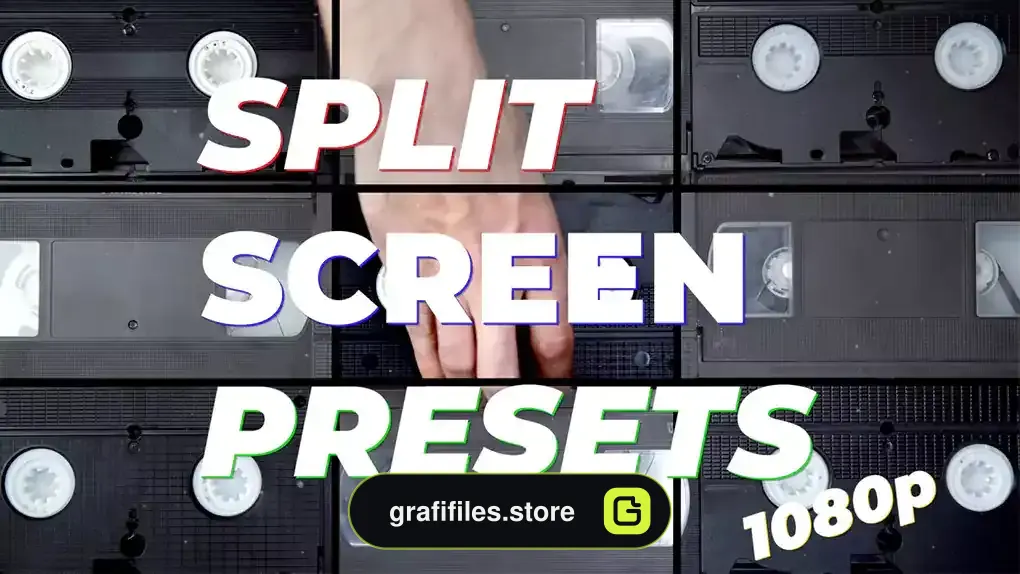 دانلود پریست پریمیر تقسیم صفحه نمایش Split-Screen Presets 1080p