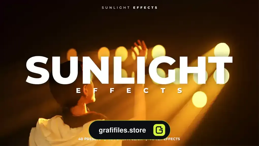 دانلود 40 پریست افترافکت افکت نور خورشید Sunlight Effects