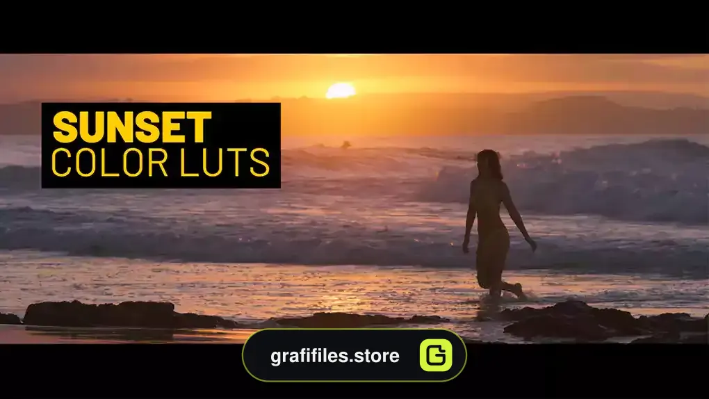 پریست رنگ غروب آفتاب افترافکت Sunset Luts
