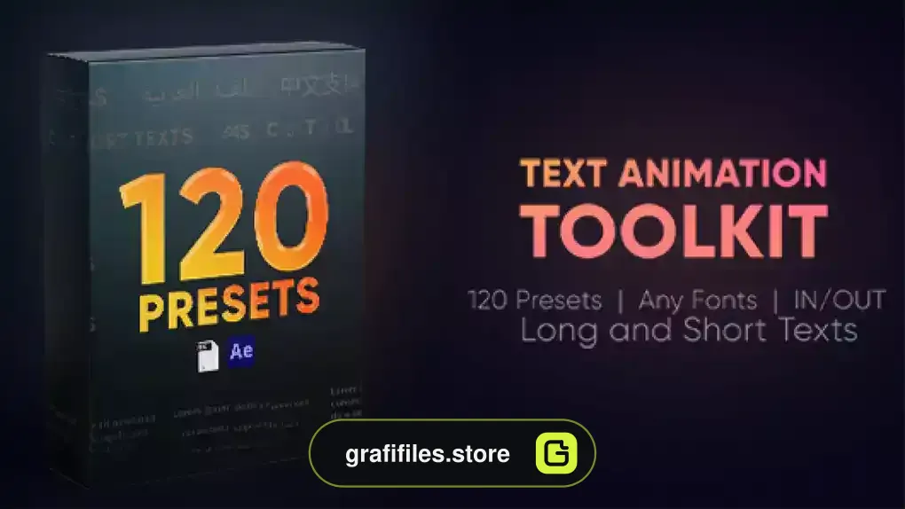 پریست متن افترافکت Text Animation Toolkit