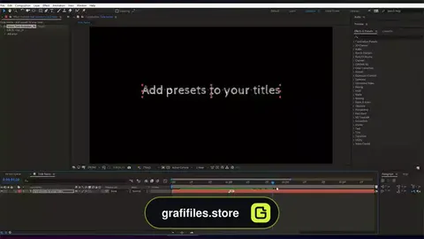 پریست متن افترافکت Text Animator - Around (Characters)