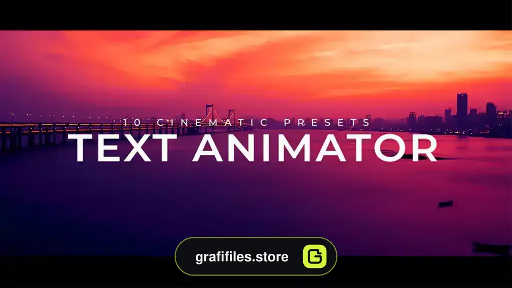 پریست افترافکت انیماتور متن سینمایی Text Animator Cinematic