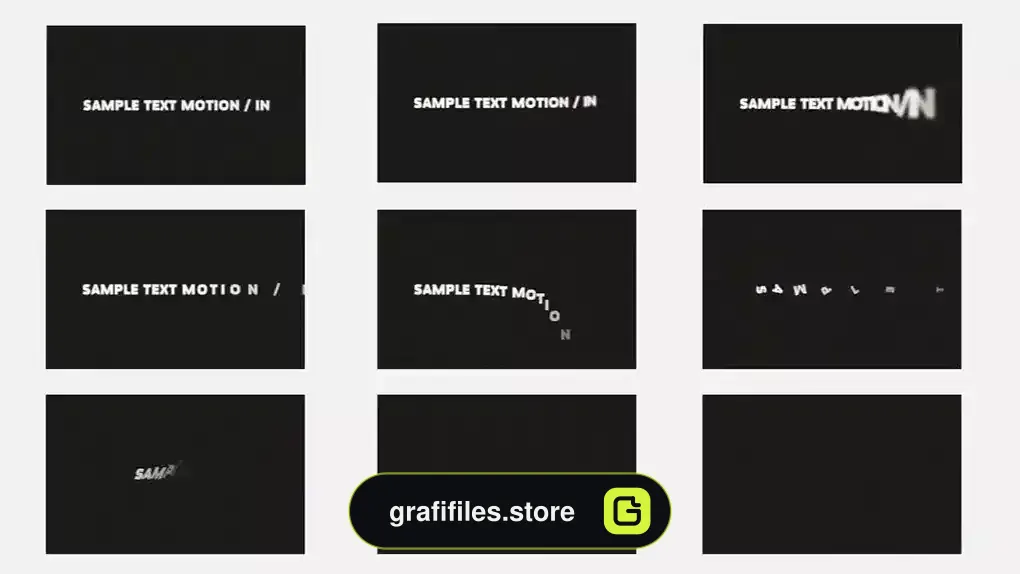 دانلود 26 پریست افترافکت انیمیت متن Text Animator - Simple (Characters)