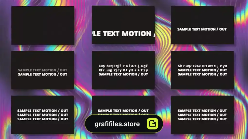 پریست متن افترافکت Text Animator - Simple (Paragraph)