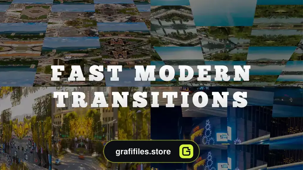 پریست افترافکت ترانزیشن Transitions - Fast Modern