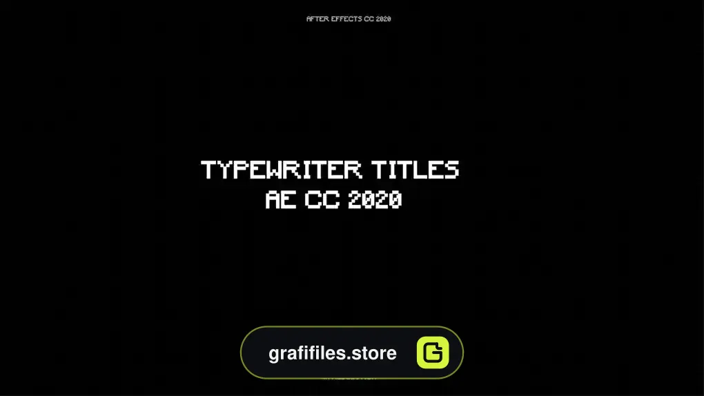 پریست افترافکت افکت متنی ماشین تحریر Typewriter Titles