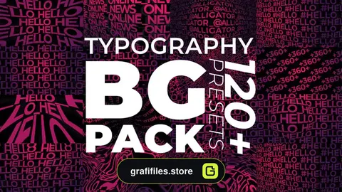 پریست افترافکت تایپوگرافی Typography BG Presets Pack