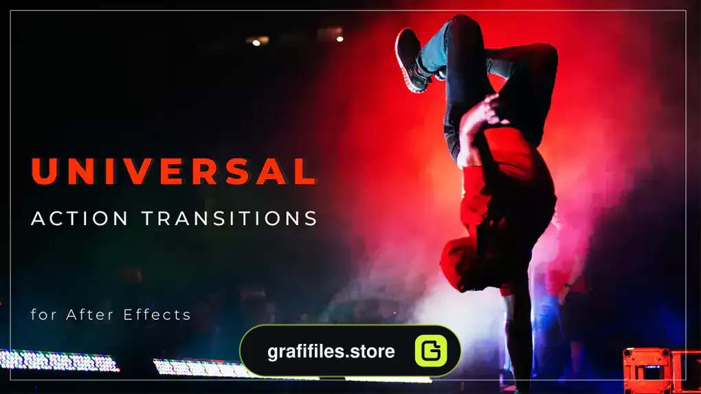 پریست افترافکت ترانزیشن اکشن Universal Action Transitions