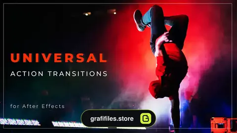 پریست افترافکت ترانزیشن اکشن Universal Action Transitions