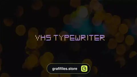 پریست افترافکت متن با افکت ماشین تحریر VHS Typewriter
