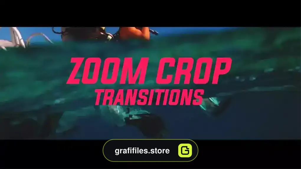 پریست پریمیر ترانزیشن زوم با کراپ ویدیو Zoom Crop Presets