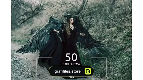 دانلود 50 پریست لایت روم فانتزی دارک Dark Fantasy Mobile Presets Pack