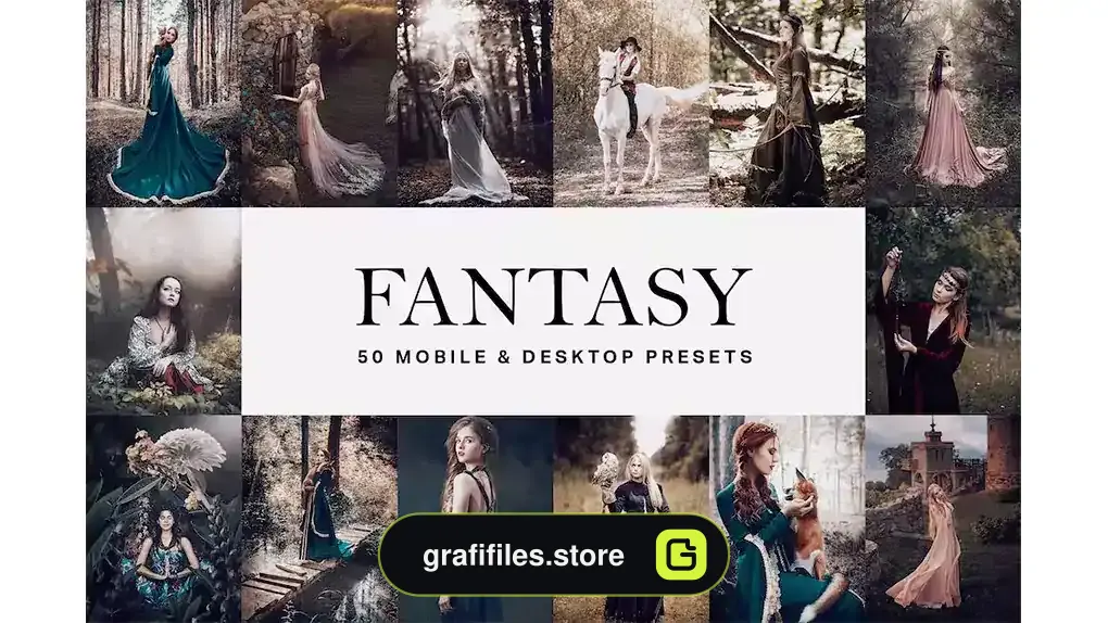 دانلود 50 پریست رنگ فانتزی Fantasy Lightroom Presets and LUTs